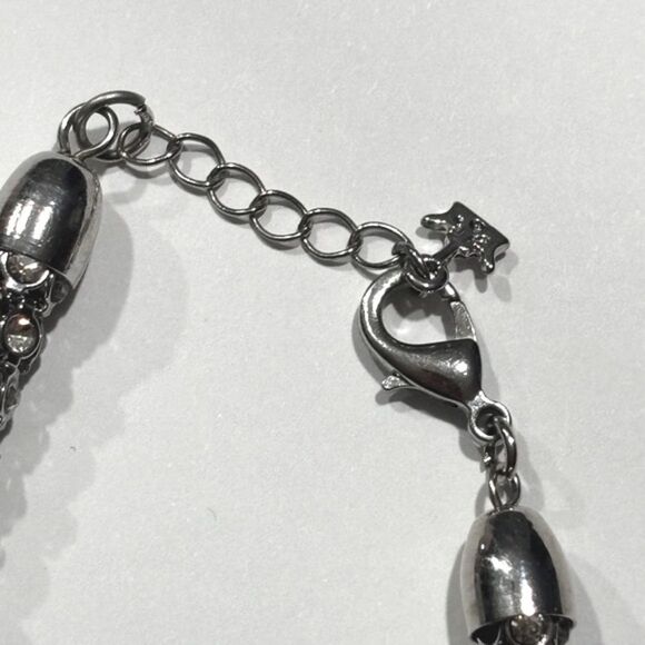 Silver Jeweled Rhinestone Women’s Bracelet - Picture 3 of 5